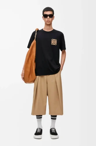 Relaxed fit T-shirt in cotton Black