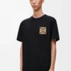 Relaxed fit T-shirt in cotton Black Relaxed fit T-shirt in cotton Black