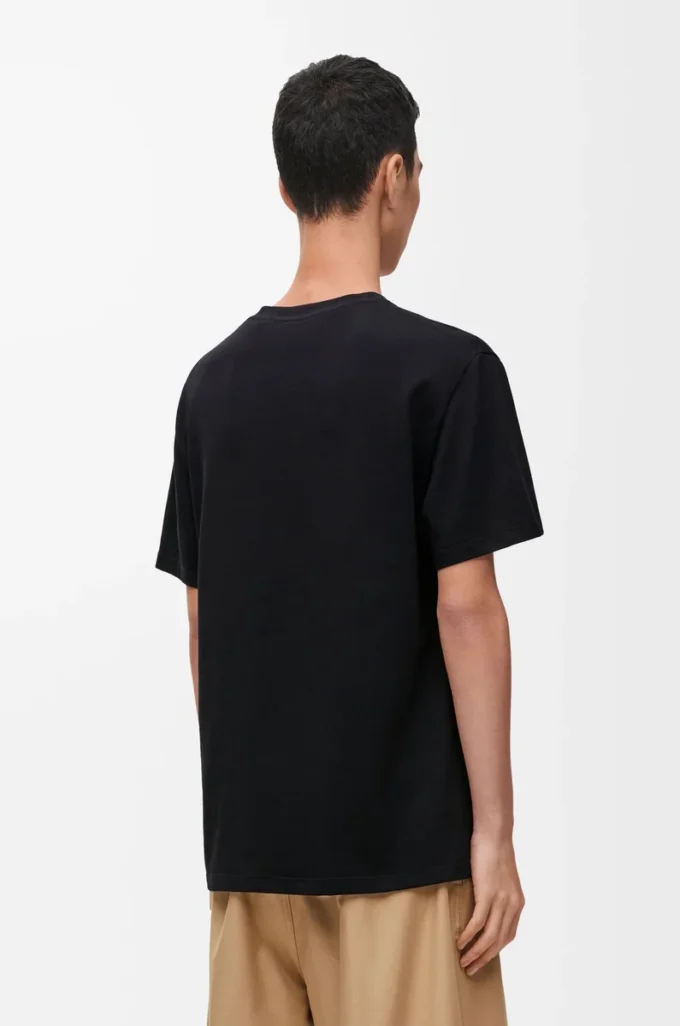 Relaxed fit T-shirt in cotton Black Relaxed fit T-shirt in cotton Black