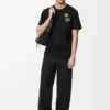 Relaxed fit T-shirt in cotton Black/Multicolor Relaxed fit T-shirt in cotton Black/Multicolor