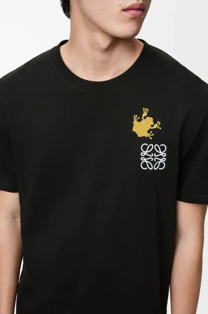 Relaxed fit T-shirt in cotton Black/Multicolor Relaxed fit T-shirt in cotton Black/Multicolor