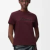 Relaxed fit t-shirt in cotton Burgundy Relaxed fit t-shirt in cotton Burgundy