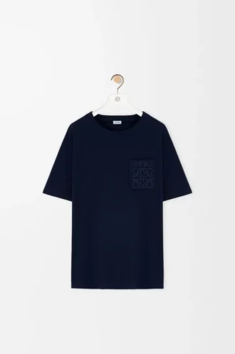 Relaxed fit T-shirt in cotton Dark Navy