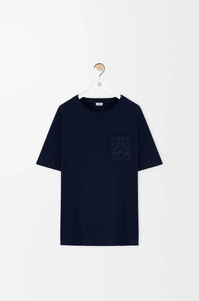 Relaxed fit T-shirt in cotton Dark Navy Relaxed fit T-shirt in cotton Dark Navy