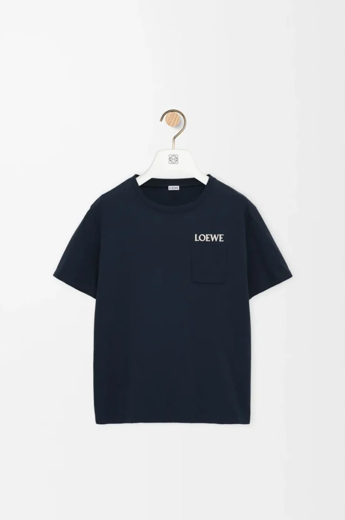 Relaxed fit T-shirt in cotton Dark Navy Blue Relaxed fit T-shirt in cotton Dark Navy Blue