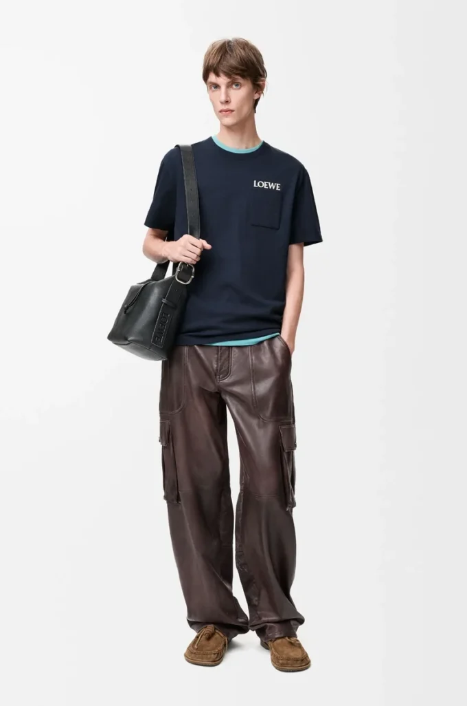 Relaxed fit T-shirt in cotton Dark Navy Blue Relaxed fit T-shirt in cotton Dark Navy Blue