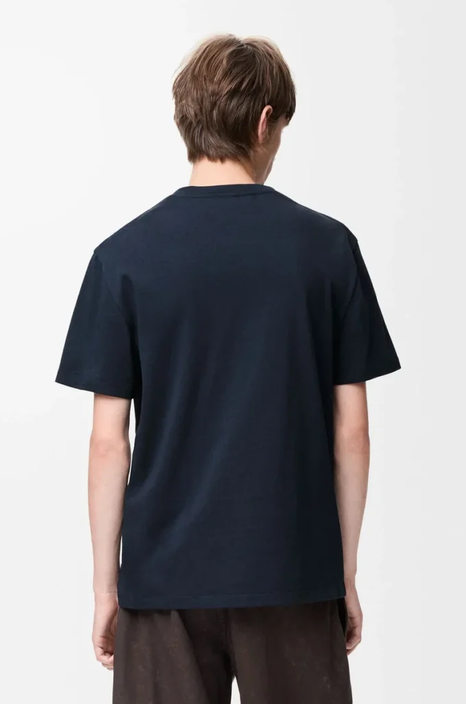 Relaxed fit T-shirt in cotton Dark Navy Blue Relaxed fit T-shirt in cotton Dark Navy Blue