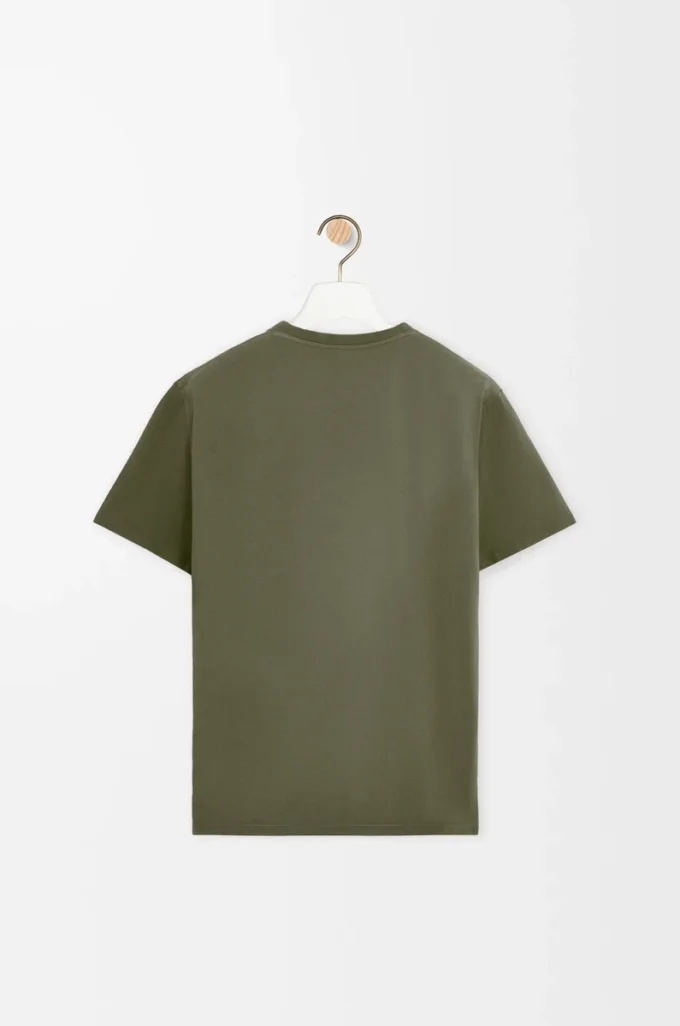 Relaxed fit T-shirt in cotton Khaki Green Relaxed fit T-shirt in cotton Khaki Green