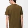 Relaxed fit T-shirt in cotton Khaki Green Relaxed fit T-shirt in cotton Khaki Green
