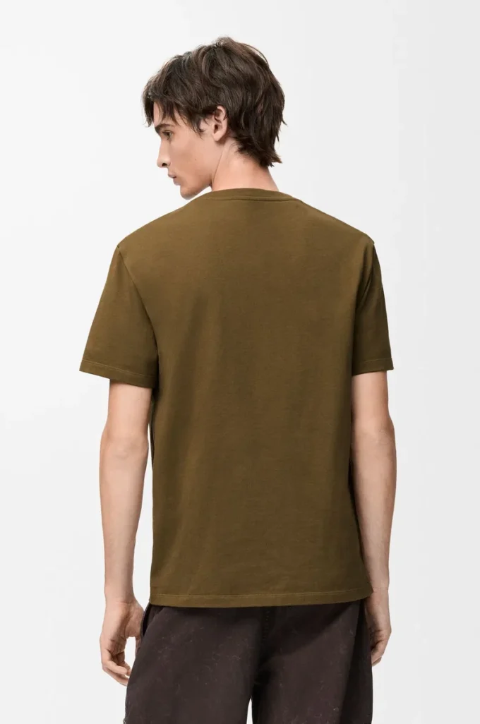 Relaxed fit T-shirt in cotton Khaki Green Relaxed fit T-shirt in cotton Khaki Green
