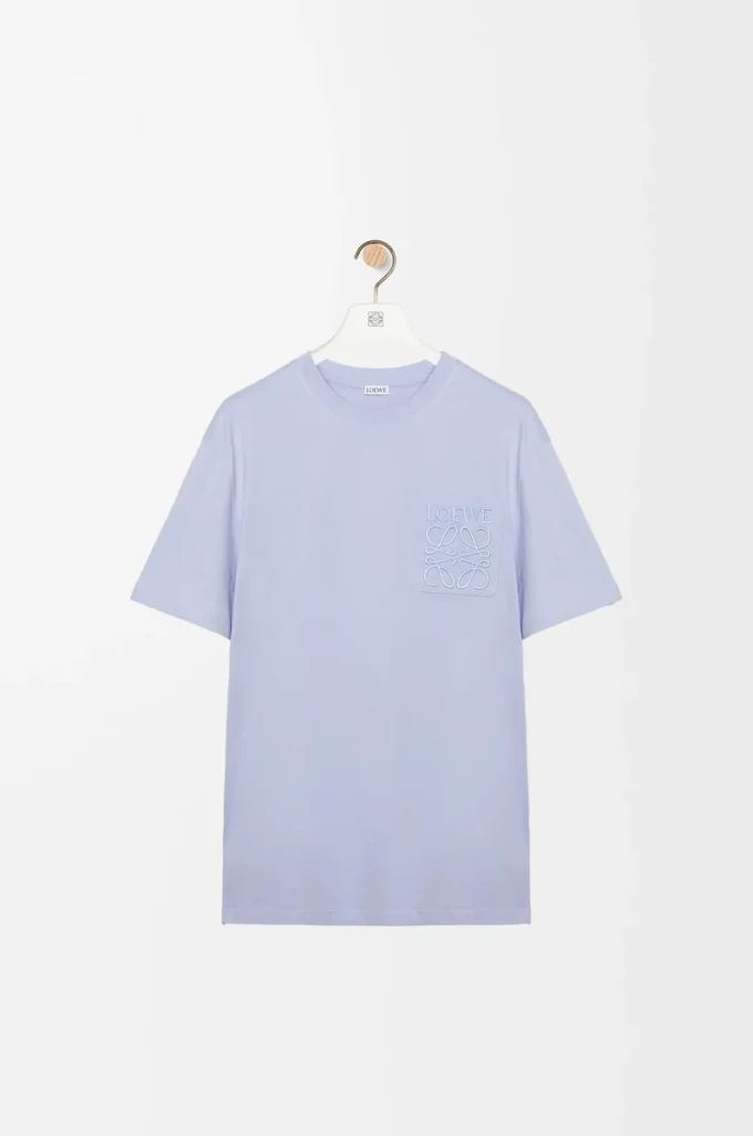 Relaxed fit T-shirt in cotton Light Blue Relaxed fit T-shirt in cotton Light Blue