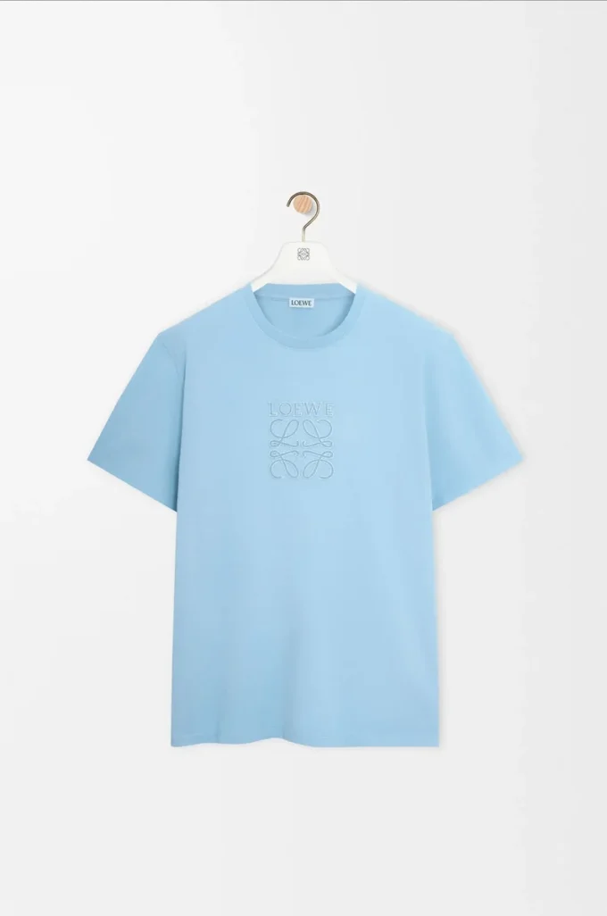 Relaxed fit T-shirt in cotton Light Blue Relaxed fit T-shirt in cotton Light Blue