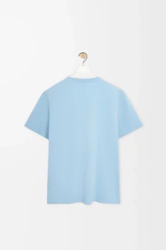 Relaxed fit T-shirt in cotton Light Blue