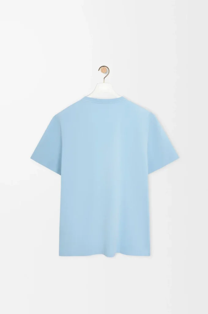 Relaxed fit T-shirt in cotton Light Blue Relaxed fit T-shirt in cotton Light Blue