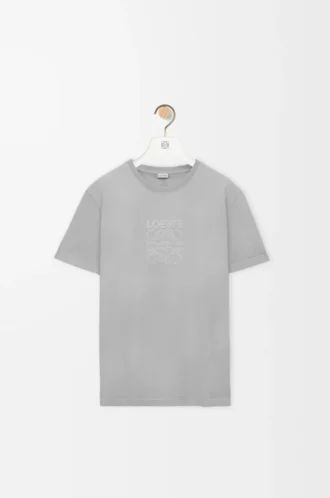Relaxed fit T-shirt in cotton Light Grey