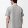 Relaxed fit T-shirt in cotton Light Grey Relaxed fit T-shirt in cotton Light Grey
