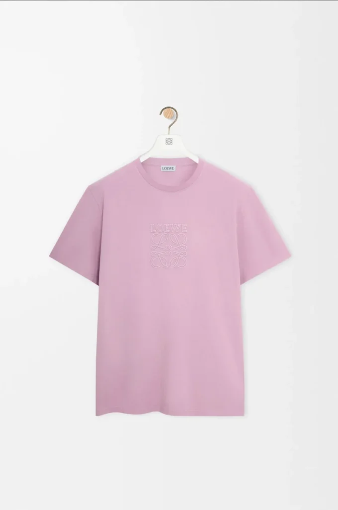 Relaxed fit T-shirt in cotton Lilac Relaxed fit T-shirt in cotton Lilac