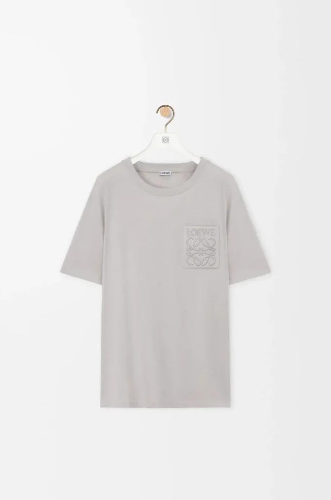 Relaxed fit T-shirt in cotton Medium Grey Relaxed fit T-shirt in cotton Medium Grey