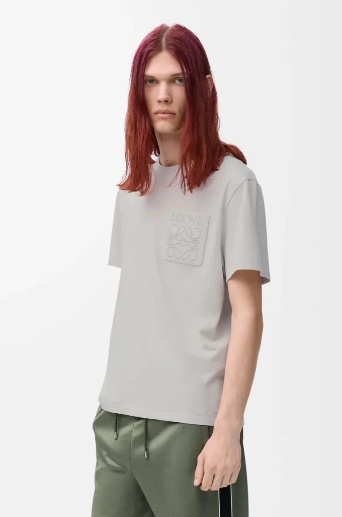 Relaxed fit T-shirt in cotton Medium Grey Relaxed fit T-shirt in cotton Medium Grey