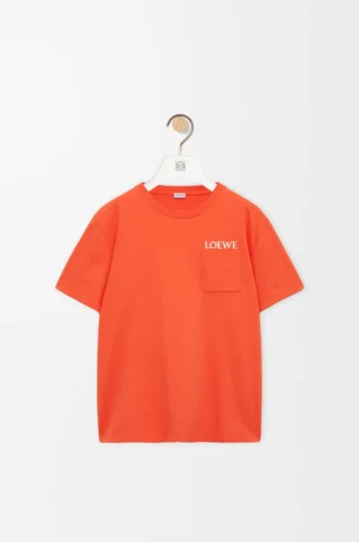 Relaxed fit T-shirt in cotton Orange