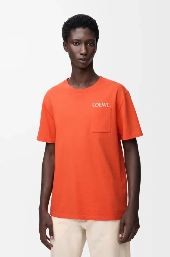 Relaxed fit T-shirt in cotton Orange Relaxed fit T-shirt in cotton Orange