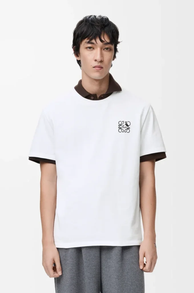 Relaxed fit T-shirt in cotton White Relaxed fit T-shirt in cotton White