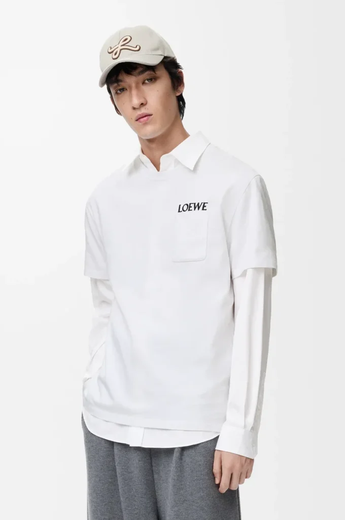 Relaxed fit T-shirt in cotton White Relaxed fit T-shirt in cotton White