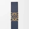 Reversible Anagram belt in smooth calfskin Black/Ocean/Gold Reversible Anagram belt in smooth calfskin Black/Ocean/Gold