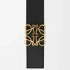 Reversible Anagram belt in smooth calfskin Black/Ocean/Gold Reversible Anagram belt in smooth calfskin Black/Ocean/Gold