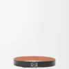 Reversible Anagram belt in smooth calfskin Black/Tan/Palladium Reversible Anagram belt in smooth calfskin Black/Tan/Palladium