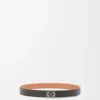 Reversible Anagram belt in smooth calfskin Black/Tan/Palladium Reversible Anagram belt in smooth calfskin Black/Tan/Palladium