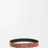 Reversible Anagram belt in smooth calfskin Black/Tan/Palladium Reversible Anagram belt in smooth calfskin Black/Tan/Palladium