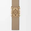 Reversible Anagram belt in smooth calfskin Dark Chestnut/Clay Reversible Anagram belt in smooth calfskin Dark Chestnut/Clay