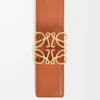 Reversible Anagram belt in smooth calfskin Tan/Black/Gold Reversible Anagram belt in smooth calfskin Tan/Black/Gold