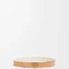 Reversible Anagram belt in smooth calfskin Warm Desert/Light Oat/Bronze Reversible Anagram belt in smooth calfskin Warm Desert/Light Oat/Bronze