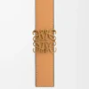 Reversible Anagram belt in smooth calfskin Warm Desert/Light Oat/Bronze Reversible Anagram belt in smooth calfskin Warm Desert/Light Oat/Bronze