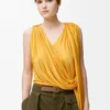 Reversible Anagram Bombé belt in smooth calfskin Mocha/Slate Reversible Anagram Bombé belt in smooth calfskin Mocha/Slate