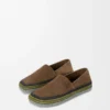 Rio slipper in suede and raffia Brown Rio slipper in suede and raffia Brown