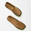 Rio slipper in suede and raffia Brown Rio slipper in suede and raffia Brown