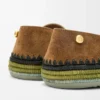 Rio slipper in suede and raffia Brown Rio slipper in suede and raffia Brown