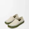 Rio slipper in suede and raffia Light Grey Rio slipper in suede and raffia Light Grey