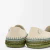 Rio slipper in suede and raffia Light Grey Rio slipper in suede and raffia Light Grey