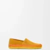 Rio slipper in suede and raffia Orange