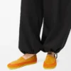 Rio slipper in suede and raffia Orange Rio slipper in suede and raffia Orange