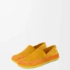 Rio slipper in suede and raffia Orange Rio slipper in suede and raffia Orange