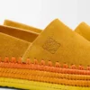 Rio slipper in suede and raffia Orange