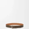 Roller Curve belt in supple grained calfskin Tundra/Vintage Palladium Roller Curve belt in supple grained calfskin Tundra/Vintage Palladium
