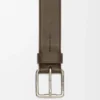 Roller Curve belt in supple grained calfskin Tundra/Vintage Palladium Roller Curve belt in supple grained calfskin Tundra/Vintage Palladium