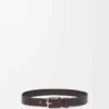 Roller Curve belt in vegetable-tanned calfskin Dark Cigar/Vintage Palladium Roller Curve belt in vegetable-tanned calfskin Dark Cigar/Vintage Palladium
