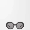 Round Slim sunglasses Black
